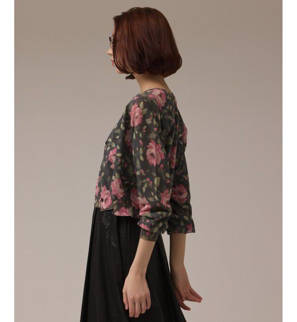 Diagram「ローズプリントニットカーディガン」|カーディガン|