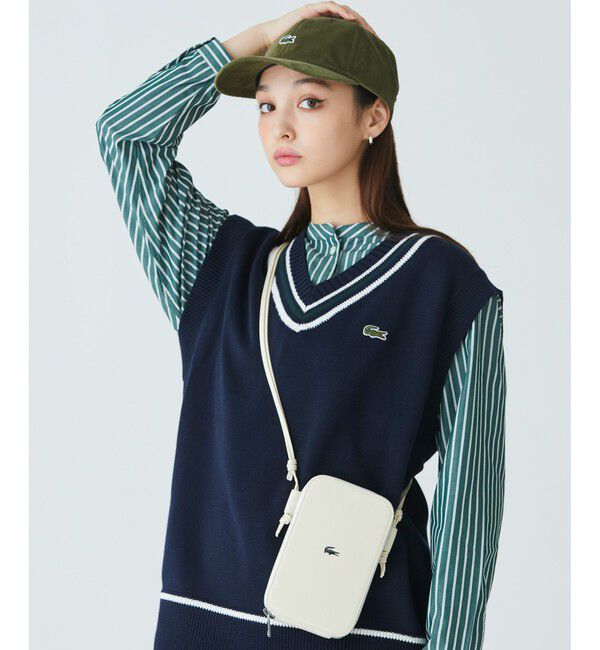 LACOSTE「ワンポイントワニロゴスマホポーチ Size: 11.5 x 18.5 x 2cm」|その他|