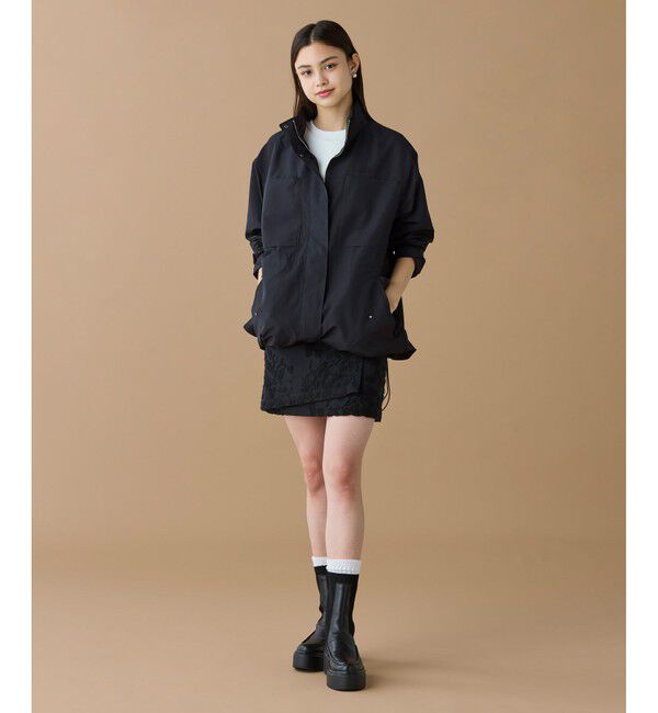 LACOSTE「撥水 ウエストドローコード ユーティリティマウンテンパーカー / フード収納可」|その他|