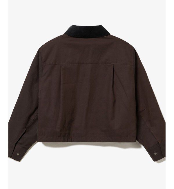 LACOSTE「コーデュロイカラーショート丈 ジップアップブルゾン」|ブルゾン・スタジャン|