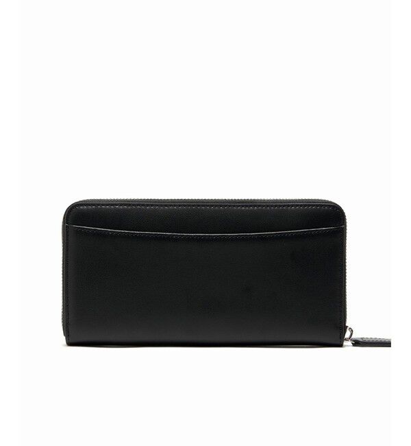 LACOSTE「シルバーブローチラウンドジップレザーロングウォレット」|財布|