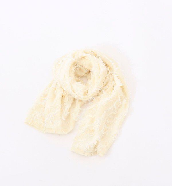NOLLEY'S「フリンジストール」|ストール|ホワイト