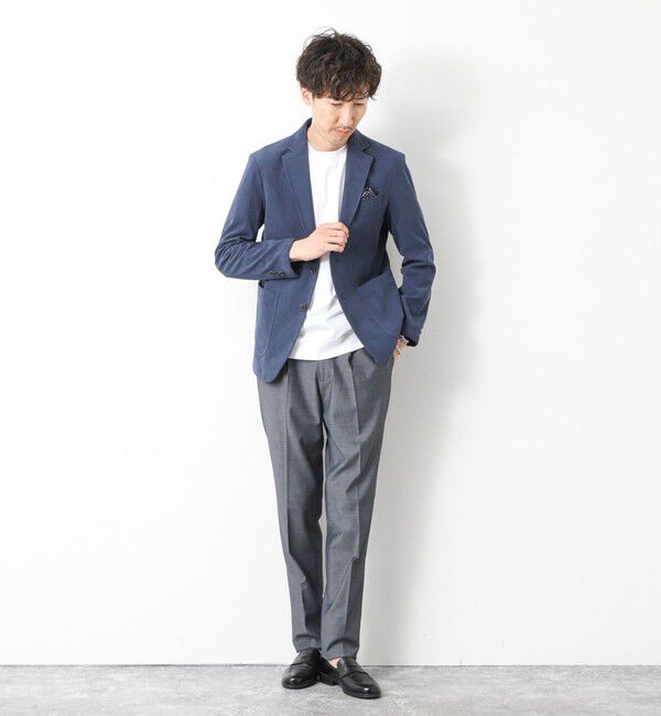 NOLLEY'S goodman「《ビジカジ/セットアップ対応》トリコットコーデュロイ ストレッチ イージーJK 25AW」|テーラードジャケット|