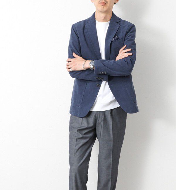 NOLLEY'S goodman「《ビジカジ/セットアップ対応》トリコットコーデュロイ ストレッチ イージーJK 25AW」|テーラードジャケット|