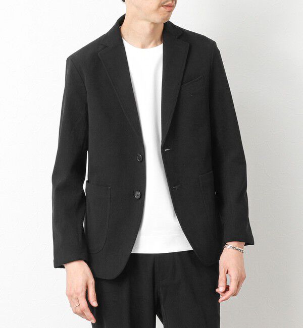 NOLLEY'S goodman「《ビジカジ/セットアップ対応》トリコットコーデュロイ ストレッチ イージーJK 25AW」|テーラードジャケット|ブラック