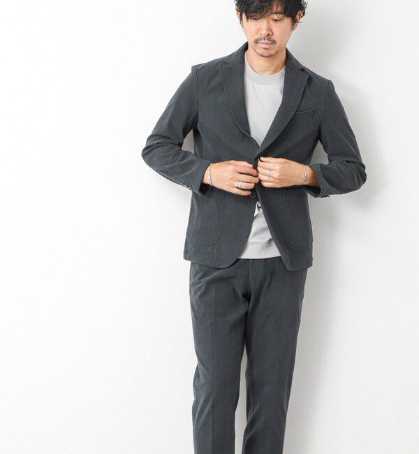 NOLLEY'S goodman「《ビジカジ/セットアップ対応》トリコットコーデュロイ ストレッチ イージーJK 25AW」|テーラードジャケット|