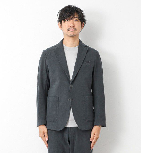 NOLLEY'S goodman「《ビジカジ/セットアップ対応》トリコットコーデュロイ ストレッチ イージーJK 25AW」|テーラードジャケット|