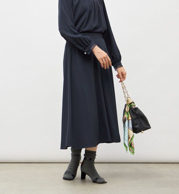 NOLLEY'S「ウォッシャブル2WAYストレッチフレアスカート」|フレア|