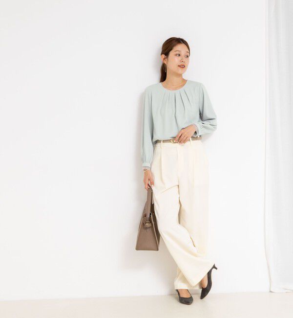 NOLLEY'S「ウォッシャブル2WAYストレッチブラウス」|シャツ・ブラウス|