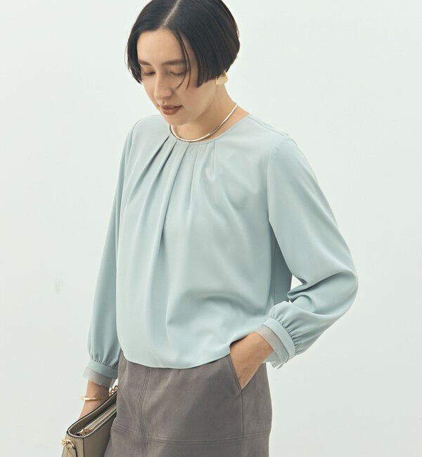 NOLLEY'S「ウォッシャブル2WAYストレッチブラウス」|シャツ・ブラウス|