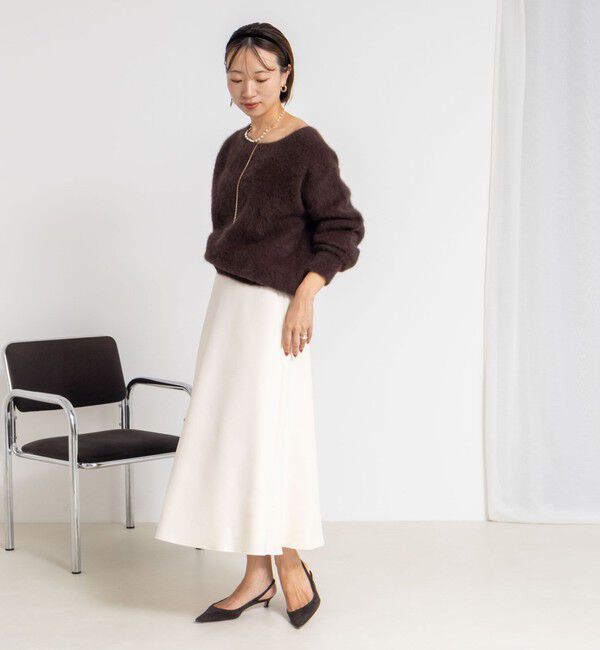 NOLLEY'S sophi「《セットアップ対応》ウォッシャブルダンボールフレアスカート」|フレア|