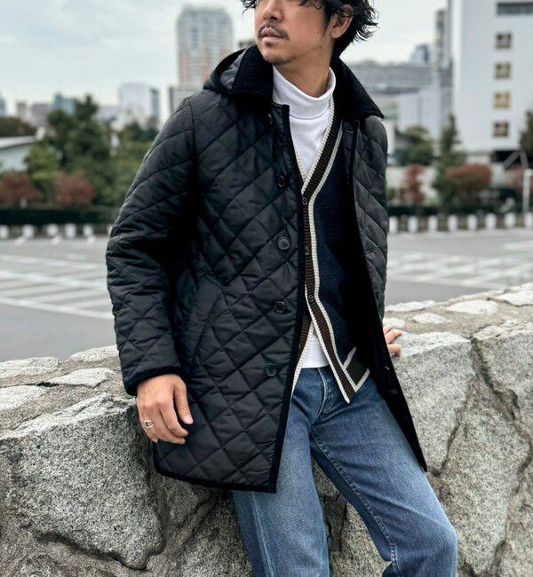 NOLLEY'S goodman「【Traditional weatherwear】別注 DERBY HOOD キルティングジャケット 25AW」|ブルゾン・スタジャン|ブラック