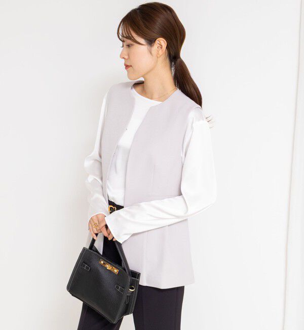 NOLLEY'S「《セットアップ対応》ウォッシャブルサージストレッチジレ」|ベスト・ジレ|