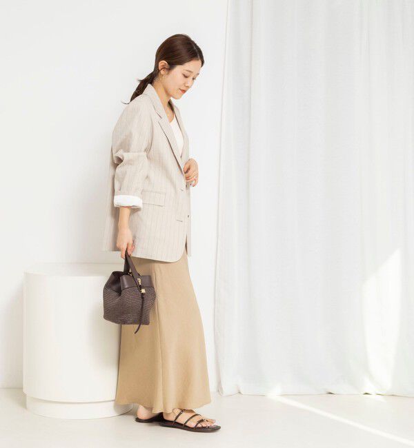NOLLEY'S「ウォッシャブルセルロースバイヤススカート」|スカート|