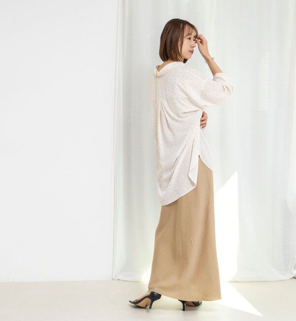 NOLLEY'S「ウォッシャブルセルロースバイヤススカート」|スカート|