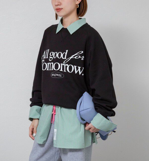 MAQWEL「【MAQWEL/マクウェル】《セットアップ対応》ウォッシャブルAgfT SWEAT」|スウェット・ジャージ|