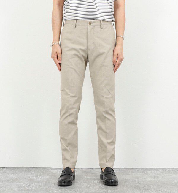 NOLLEY'S goodman「《ビジカジ対応》綿麻COOLMAX スリムフィットパンツ 26SS」|チノ|
