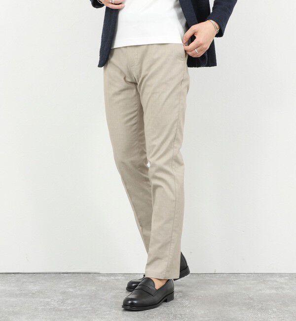 NOLLEY'S goodman「《ビジカジ対応》綿麻COOLMAX スリムフィットパンツ 26SS」|チノ|