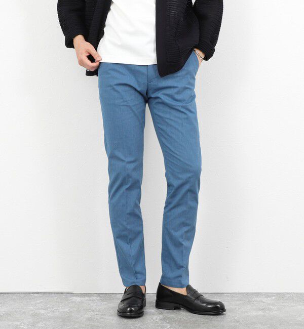 NOLLEY'S goodman「《ビジカジ対応》綿麻COOLMAX スリムフィットパンツ 26SS」|チノ|