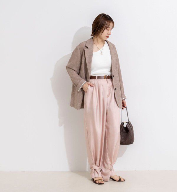 NOLLEY'S「【一部店舗＆WEB限定カラー】ウォッシャブル高機能サテン裾タブ付きパンツ」|その他|