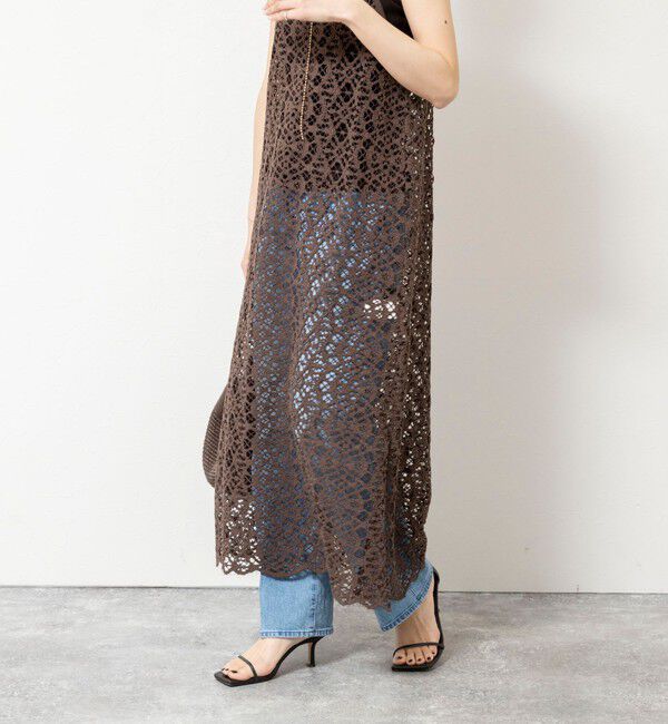 NOLLEY'S sophi「ウォッシャブルクロッシェレースキャミワンピース」|ワンピース|