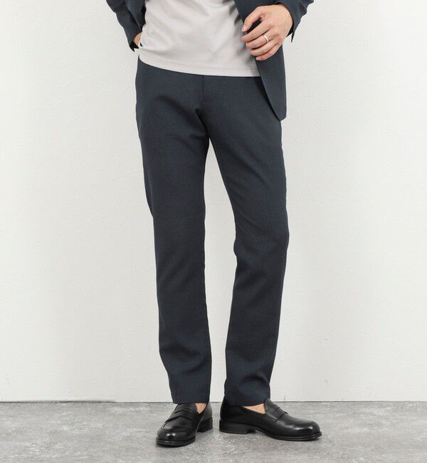 NOLLEY'S goodman「《ビジカジ/セットアップ対応》TRABEST サッカーイージーパンツ 26SS」|チノ|ブルー系その他