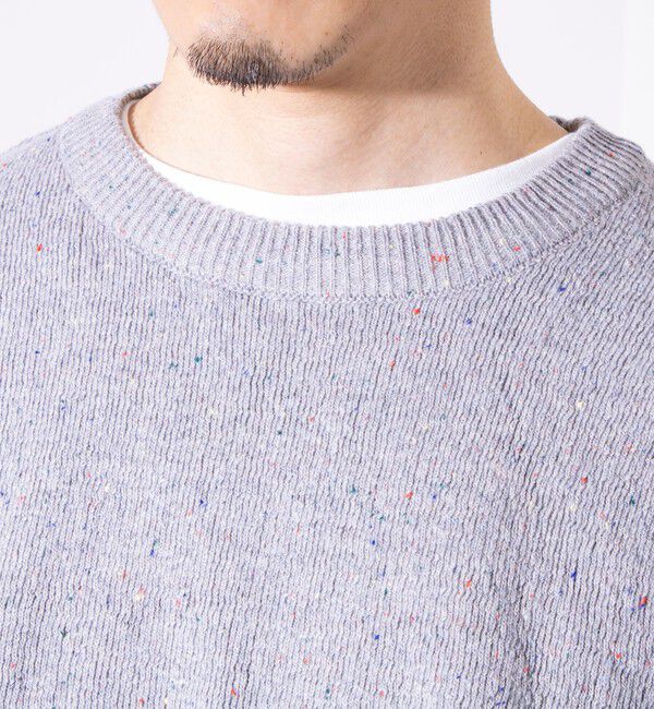 GLOSTER「【GLOSTER/グロスター】カラーネップ プルオーバー クルーネックニット」|ニット・セーター|
