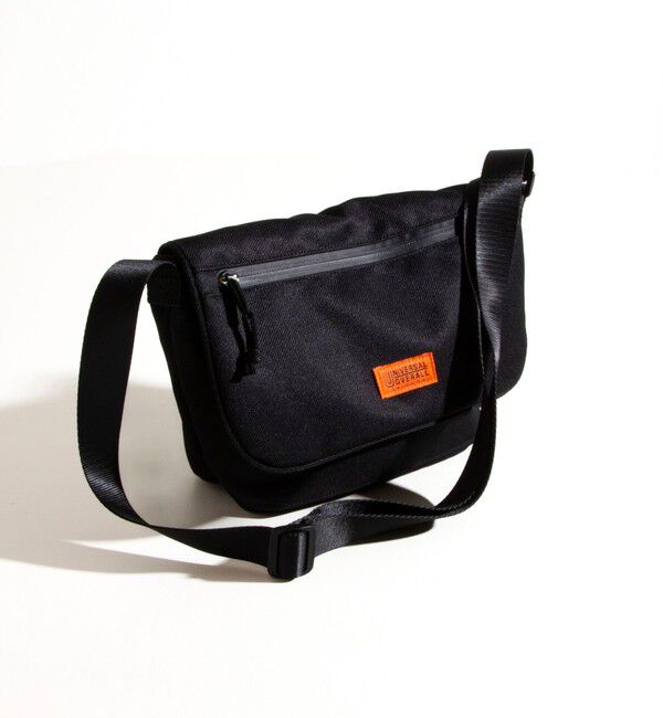 GLOSTER「【UNIVERSAL OVERALL/ユニバーサルオーバーオール】フラップショルダーバッグ」|ショルダー・メッセンジャー|ブラック