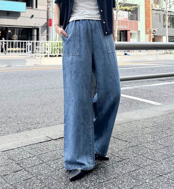 fredy emue「ライトオンスデニムベイカーイージーパンツ」|デニム|