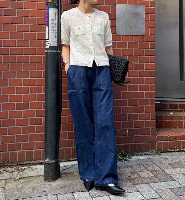 fredy emue「ライトオンスデニムベイカーイージーパンツ」|デニム|