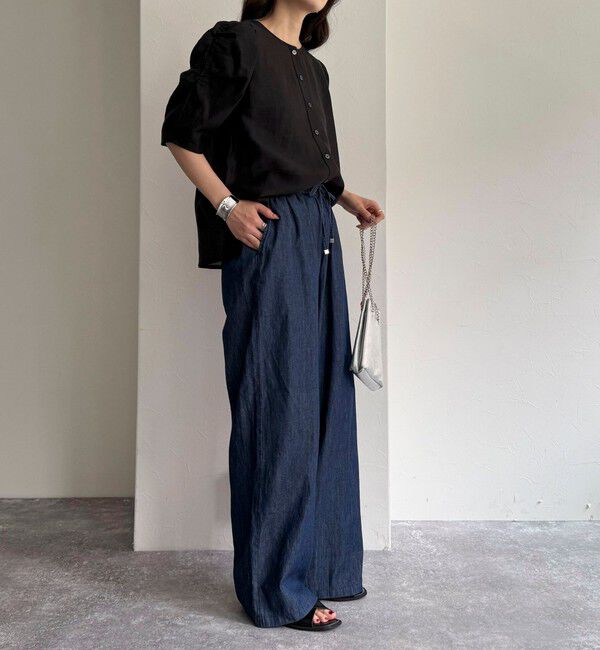 fredy emue「2WAYシアー袖ボリュームブラウス」|シャツ・ブラウス|