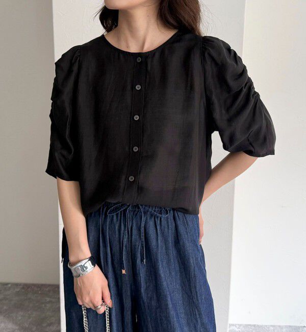 fredy emue「2WAYシアー袖ボリュームブラウス」|シャツ・ブラウス|