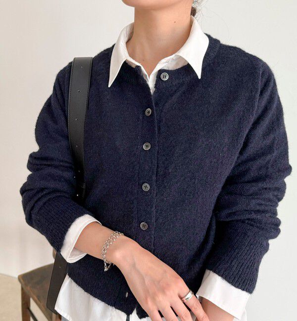 fredy emue「【@sora_522m企画】ウール混天竺カーディガン」|カーディガン|