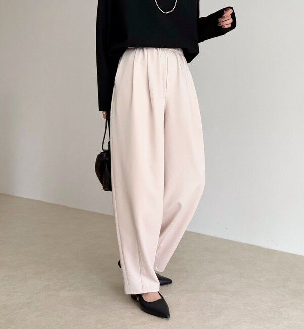 fredy emue「コクーンギャザーパンツ」|チノ|