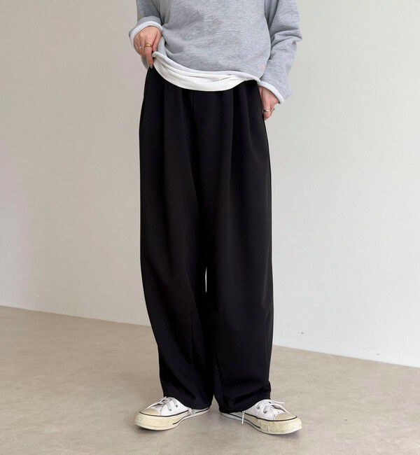 fredy emue「コクーンギャザーパンツ」|チノ|