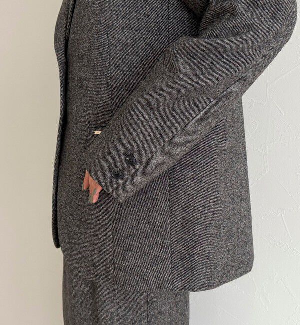 fredy emue「《セットアップ対応》ツィードオーバージャケット」|テーラードジャケット|
