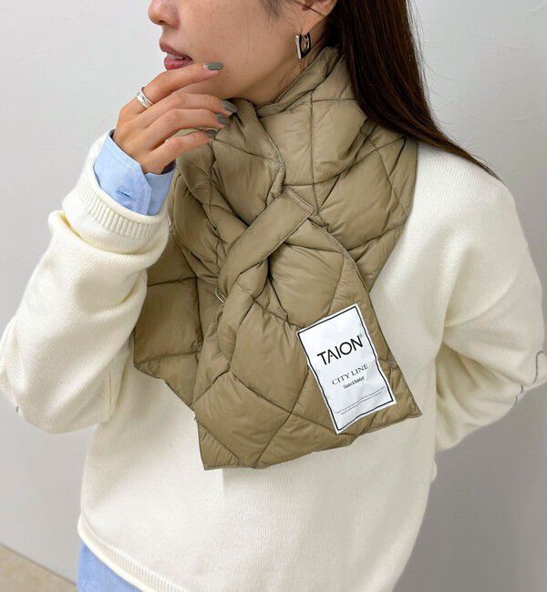 fredy emue「【TAION/タイオン】CITYダウンスカーフ」|ストール|