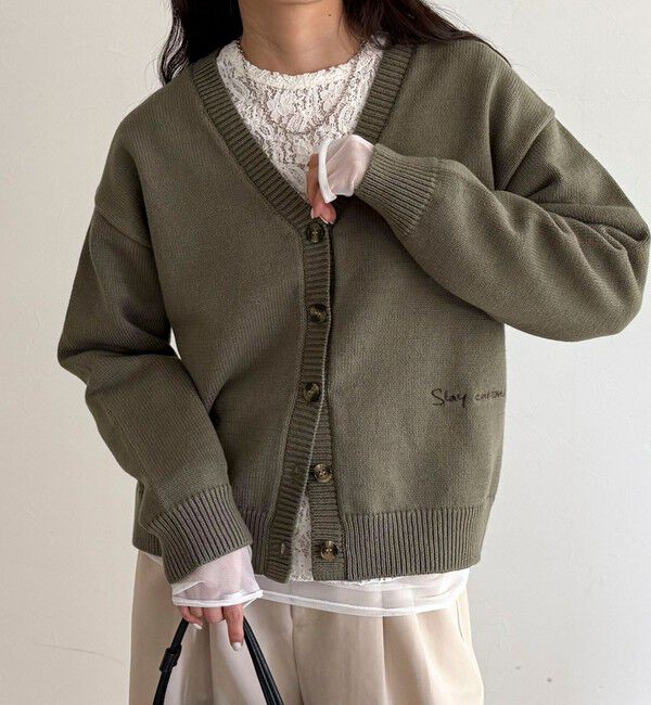 fredy emue「メッセージニットカーディガン」|カーディガン|