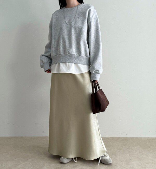 fredy emue「ヘビーサテンバイアススカート」|スカート|