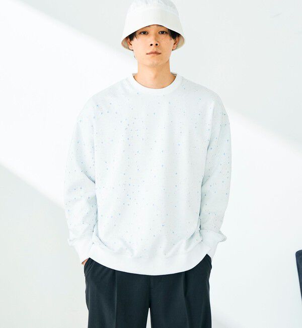 GLOSTER「星穴ネップボンディング クルーネックスウェット」|スウェット・ジャージ|