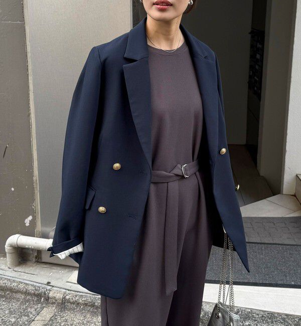 fredy emue「ジョーゼットベルト付きワンピース」|ワンピース|