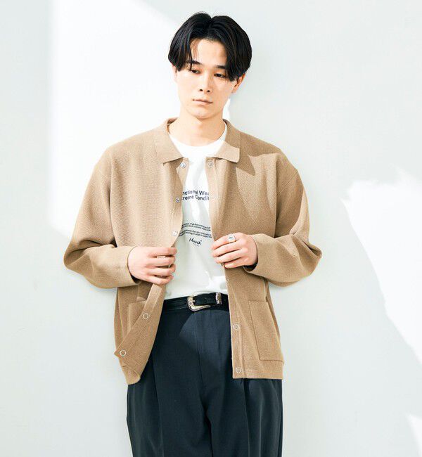 GLOSTER「【品よく羽織れる】COACH KNITカーデ」|カーディガン|