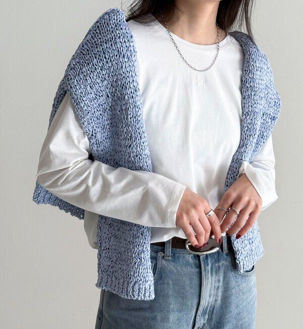 fredy emue「センターFR刺繍ロンTシャツ」|Tシャツ・カットソー|