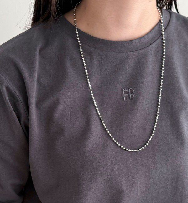 fredy emue「センターFR刺繍ロンTシャツ」|Tシャツ・カットソー|