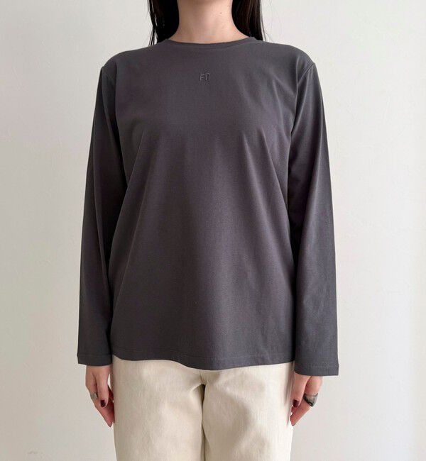 fredy emue「センターFR刺繍ロンTシャツ」|Tシャツ・カットソー|