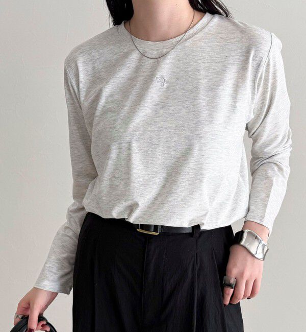 fredy emue「センターFR刺繍ロンTシャツ」|Tシャツ・カットソー|