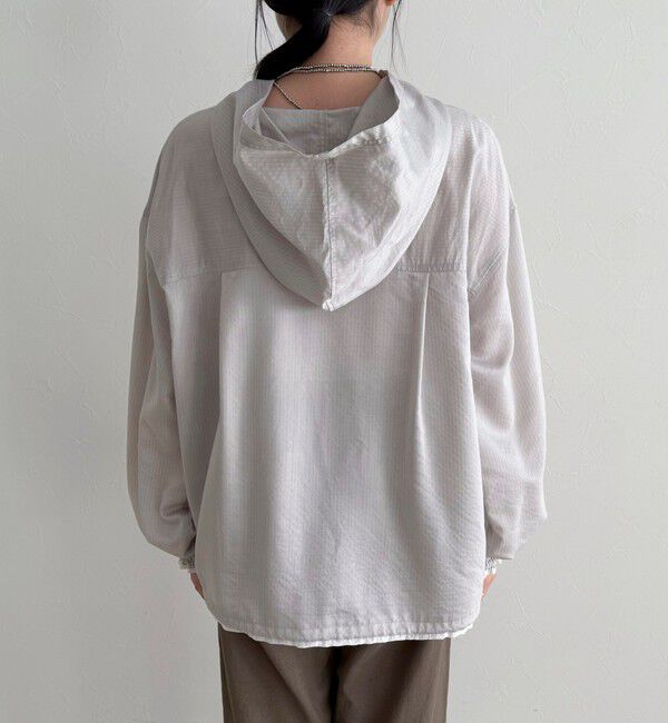 fredy emue「ストライプアノラックシャツブルゾン」|シャツ・ブラウス|