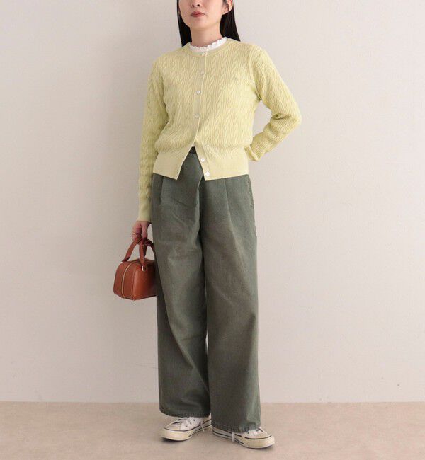 fredy emue「FR刺繍ケーブル柄ニットカーディガン」|カーディガン|