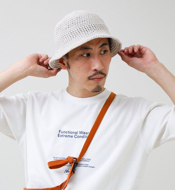 GLOSTER「【halo Commodity/ハロ コモディティー】Dry Knit Hat」|ハット|オフホワイト