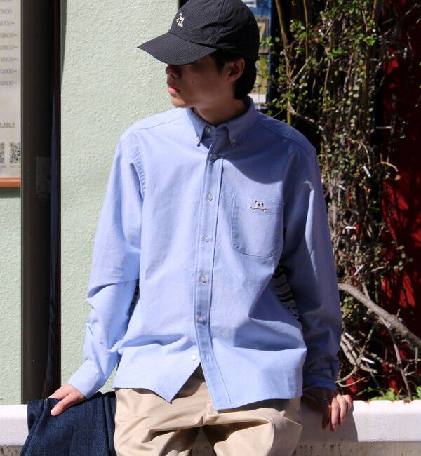 GLOSTER「【フレブル刺繍】ボタンダウン コンビシャツ」|シャツ・ブラウス|